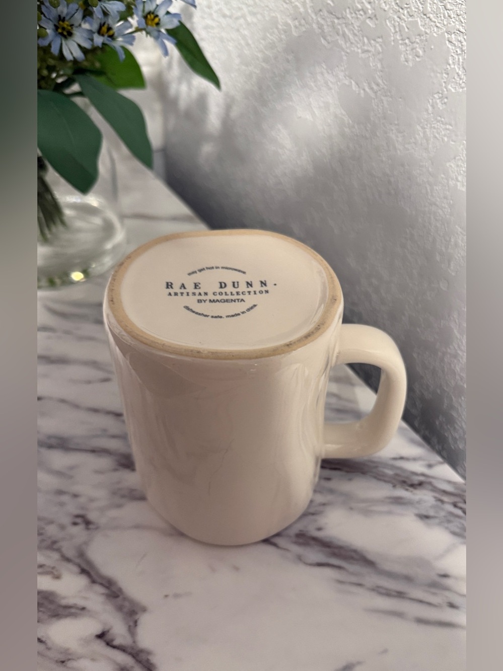 Rae Dunn DRINK Coffee Mug Farmhouse Ceramic Mug Black Lettering Kitchen Decor - Picture 5 of 7